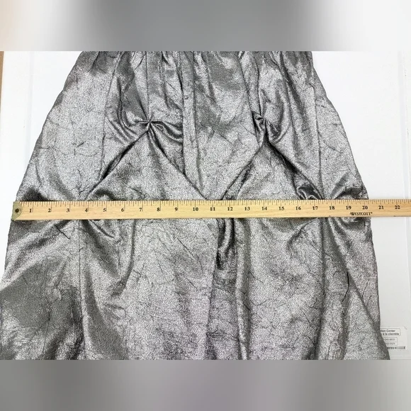 Le Chateau metallic grey silver strapless mini dress size XS - Picture 7 of 14